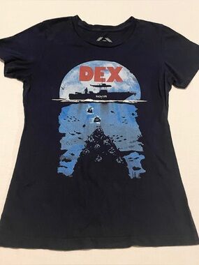 TeePublic Dexter Slice of Life Graphic T-Shirt Womens Small